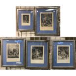FIVE LORD NELSON PICTURES 28CMS (H) X 20.5CMS (W) PICTURE ONLY