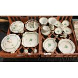 2 TRAYS OF HEREND CHINESE BOUQUET (APPONYI) CHINA - PART SERVICE