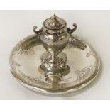 HM SILVER INKWELL - APPROX 13.3 OZ