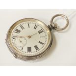 H/M SILVER POCKET WATCH - WORKING