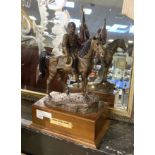 PRIDE THE SOUTH BY JIM PONTER - SOLDIER ON HORSEBACK 37CMS (H) APPROX