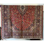 FINE CENTRAL PERSIAN KASHAN CARPET 336CMS X 230CMS