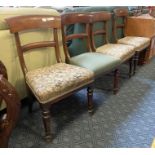 SET OF REGENCY BARBACK DINING CHAIRS