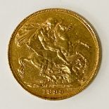 QUEEN VICTORIA 22CT GOLD SOVEREIGN 1899