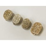 EGYPTIAN SCARAB ORIGINAL CERAMIC STONES