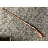 FLINTLOCK RIFLE 128.5CMS (LENGTH) APPROX