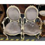 PAIR OF BEDROOM CHAIRS