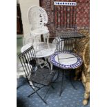 GARDEN TABLE & 3 CHAIRS