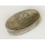 HM SILVER PILL BOX - APPROX 2 OZ - 2.5 CMS APPROX