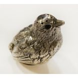 SAMPSON MORDERN BIRD PEPPER POT 0.5OZS APPROX