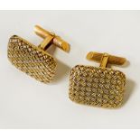 9CT GOLD CUFFLINKS - APPROX 14.1 GRAMS