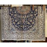 FINE CENTRAL PERSIAN SILK NAIN CARPET 315CMS X 205CMS