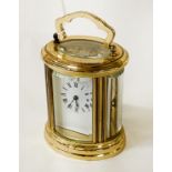 SMALL CARRIAGE CLOCK WITH KEY