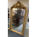 GILT WOOD MIRROR