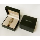 GUCCI LADIES WATCH WITH MOTHER OF PEARL DIAL, IN ORIGINAL BOX
