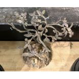 VINTAGE METAL CENTREPIECE DECORATED AS A TREE 16.5CMS (H) APPROX