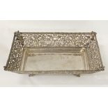 800 GRADE SILVER PIERCED DISH 38 OZS APPROX - 9.5 CMS (H) APPROX