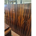 2 ARCHIE SHINE ROSEWOOD WARDROBES FROM HEALS WITH STAMP