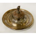ELKINGTON & CO EYGPTIAN REVIVAL INKWELL 12CMS (H) APPROX