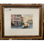 WATERCOLOUR OF VENICE BY CESARE REBESCO - 17.5 X 27 CMS PICTURE ONLY