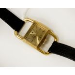 18CT GOLD JEAGER LE COULTRE LADIES WATCH - WORKING