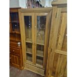 OAK GLAZED DISPLAY CABINET