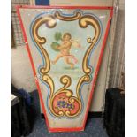 VINTAGE FAIRGROUND ART CHERUB - 190 X 125 CMS APPROX