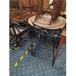 TILED GARDEN TABLE & 4 CHAIRS