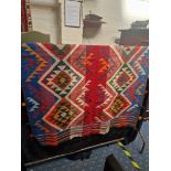 FINE SOUTH WEST PERSIAN JAJIM KILIM 215CMS X 150CMS