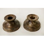 PAIR OF SILVER CANDLESTICKS 5.5CMS (H) APPROX