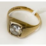 9 CARAT GOLD DRESS RING - SIZE S - 3 GRAMS APPROX