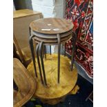 4 STACKING STOOLS - RETRO