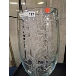 STROMERGSHYTTAN SIGNED ART GLASS VASE - 42CM X 25CM