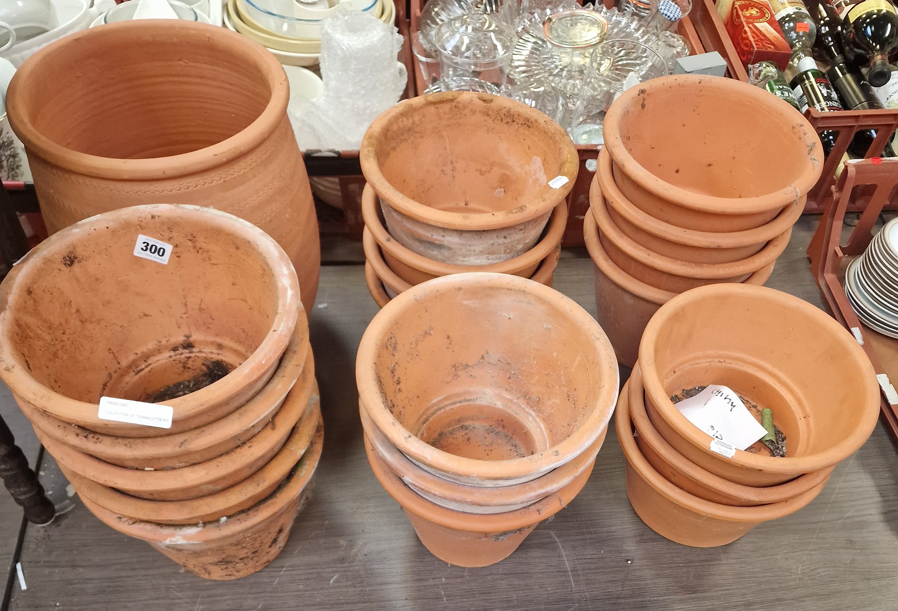 COLLECTION OF TERRACOTTA POTS