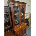 EDWARDIAN GLAZED CABINET