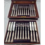 H/M SILVER HANDLED CUTLERY IN CASE