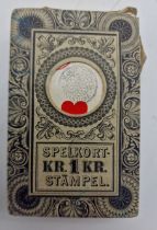 PLAYING CARDS SPELKORT SEALED WITH REVENUE STAMP