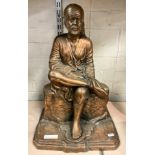 LARGE EASTERN METAL FIGURE A/F 51CMS (H) APPROX