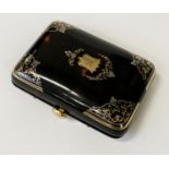 ANTIQUE GOLD MOUNTED PURSE - A/F