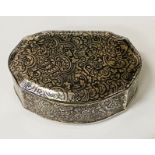 SILVER NIELLO RUSSIAN SILVER BOX - 3 OZS APPROX