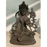 BRONZE CHINESE BUDDHA 22CMS (H) APPROX