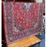 FINE CENTRAL PERSIAN KASHAN RUG 220CMS X 138CMS