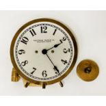 WALTHAM WATCH CO - DESK CLOCK WORKING WITH CANDLE HOLDER ATTACHED