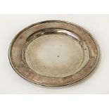 ELKINGTON & CO SILVER TESTED DISH - 5 OZS INSCRIBED