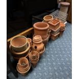 COLLECTION OF TERRACOTTA POTS