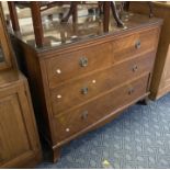 FOUR DRAWER EDWARDIAN CHEST