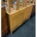 8 DRAWER CHEST WITH MIRROR