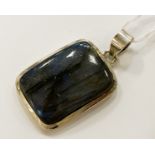 STERLING SILVER LABRADORITE PENDANT