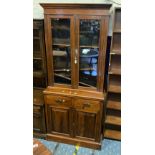 EDWARDIAN GLAZED CABINET