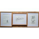 SET OF THREE PRINTS OF WINNIE THE POOH